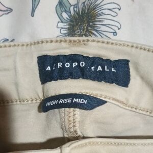 Aeropostale High Waist Women Shorts - Tan